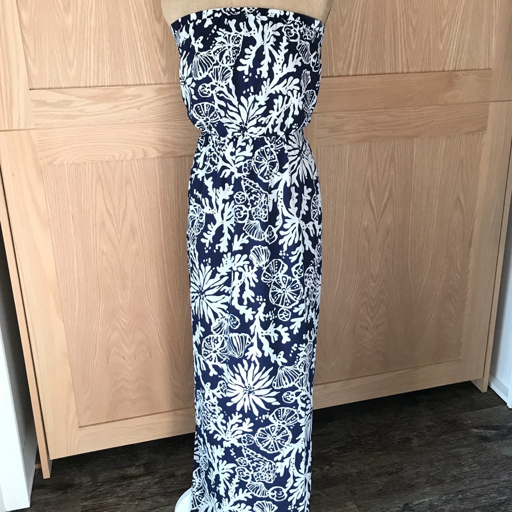 🌴Lilly Pulitzer🌴 Strapless Maxi Dress